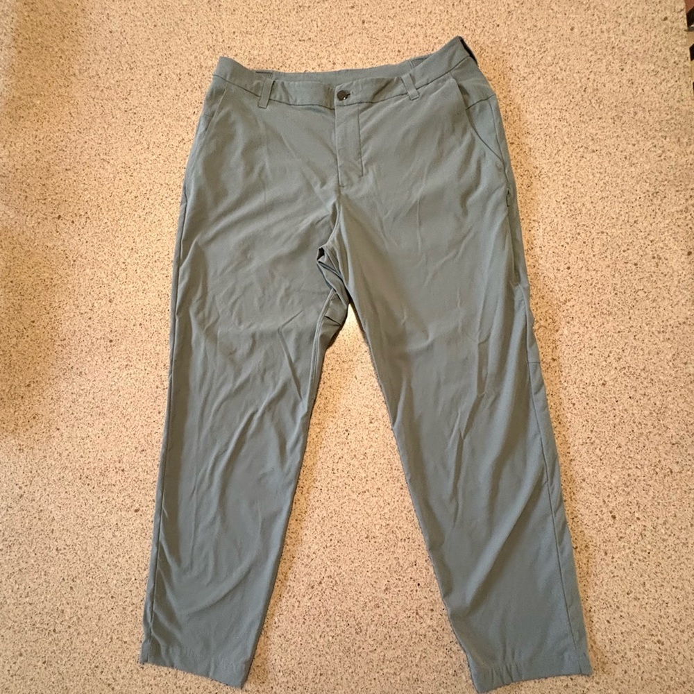 Lululemon Mens Pants size 33 Commission Slim Stretch ABC Zip Pockets
